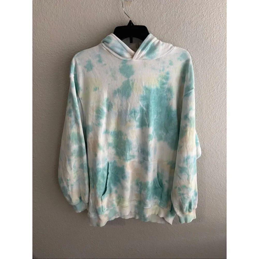❤️Aerie Oversized Tie Dye Hooded Sweatshirt SzMed